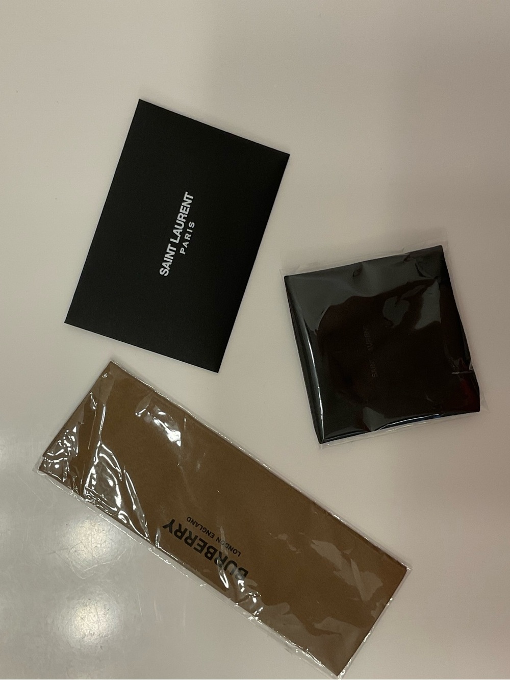 New YSL & Burberry polish cloths for your sunglasses